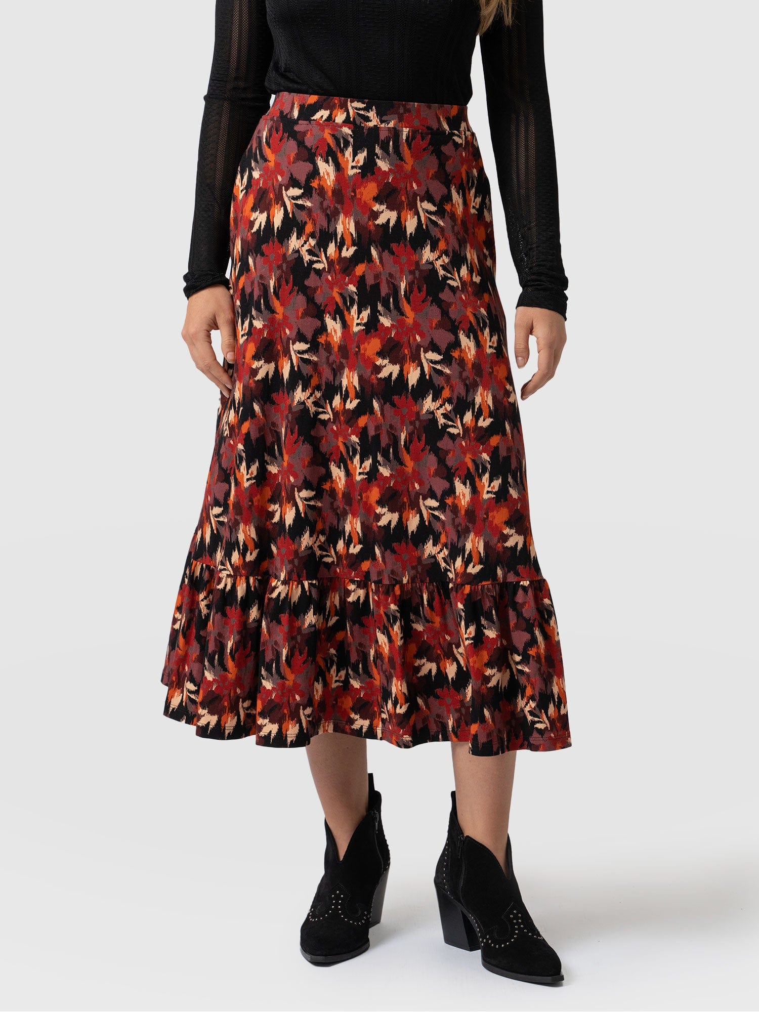 Riley Skirt Earthy Bloom - Women's Skirts | Saint + Sofia® USA